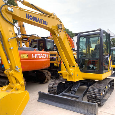 คุณภาพ  Used Komatsu Excavator with 5300kg Working Weight 0.055 - 0.22m³ Bucket Capacity and 2.6/4.1km/h Walking Speed โรงงาน
