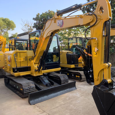 การก่อสร้าง สีเหลือง Cat305 เครื่องขุดมือสอง เครื่องขุดแคร์เปิลเลอร์ 5400kg