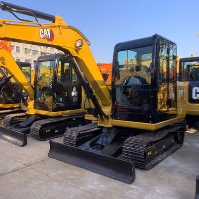 การก่อสร้าง สีเหลือง Cat305 เครื่องขุดมือสอง เครื่องขุดแคร์เปิลเลอร์ 5400kg