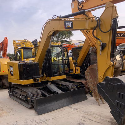 7210กิโลกรัม เครื่องขุด CAT ขนาดใหญ่มือสอง เครื่องขุดไฮดรอลิก ครอลเลอร์ CAT307