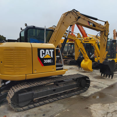 แรงเหลืองไฮดรอลิกใช้ CAT Excavator Crawler ประเภท 2 ถังมือ CAT308D