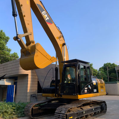 การเกษตร ใช้ CAT Excavator มือสอง Backhoe Excavator CAT325D สีเหลือง