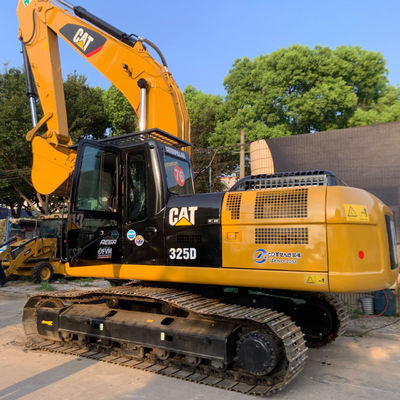 การเกษตร ใช้ CAT Excavator มือสอง Backhoe Excavator CAT325D สีเหลือง