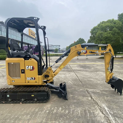 16.1kW ใช้ CAT Excavator Mini Diggers Cat301.7 มือสอง การทํางานเรียบร้อย