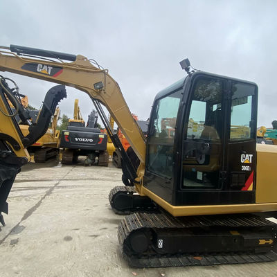 เครื่องจักรกลก่อสร้างมือสอง ใช้ Digger Cat306E2 34.7kw สําหรับการสร้างถนน