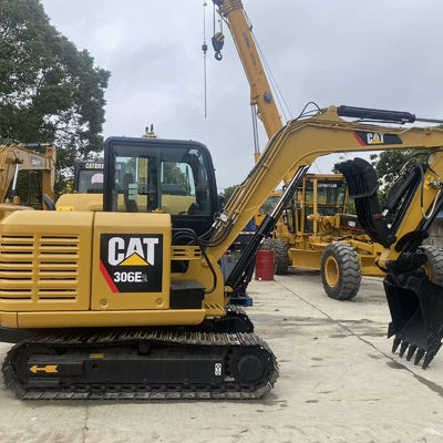 เครื่องจักรกลก่อสร้างมือสอง ใช้ Digger Cat306E2 34.7kw สําหรับการสร้างถนน