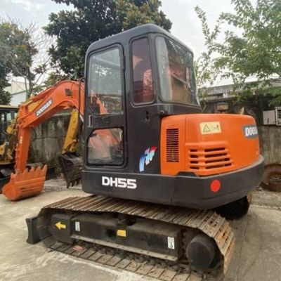 ที่ดินการเกษตร ใช้เครื่องขุดขนาดเล็ก DOOSAN 55 Crawler Excavator เครื่องก่อสร้าง