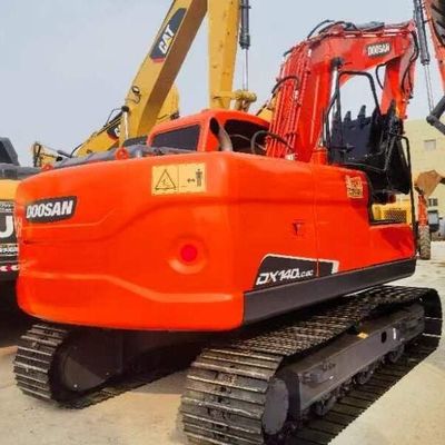 ใช้ Doosan DH140 12 ตัน รอบขุดเก่าดินย้ายเครื่องจักร