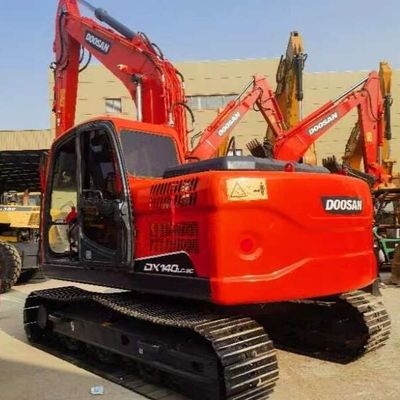 ใช้ Doosan DH140 12 ตัน รอบขุดเก่าดินย้ายเครื่องจักร