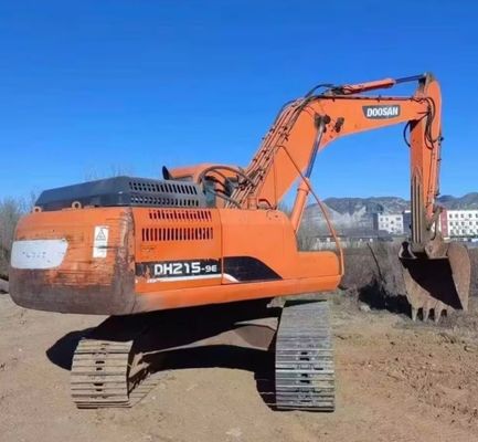 เครื่องขุดถังมือสอง Doosan DH215W เครื่องจักรกลก่อสร้าง 48KW ประหยัดเชื้อเพลิง