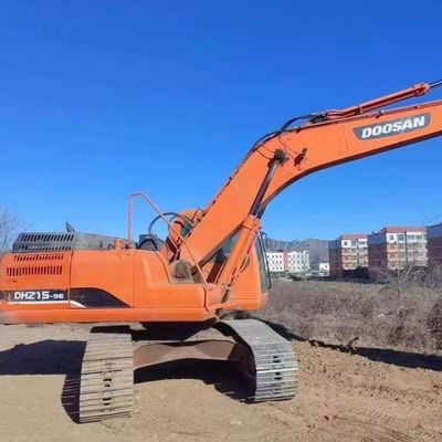 เครื่องขุดถังมือสอง Doosan DH215W เครื่องจักรกลก่อสร้าง 48KW ประหยัดเชื้อเพลิง