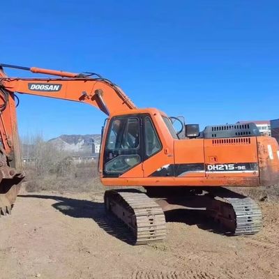 เครื่องขุดถังมือสอง Doosan DH215W เครื่องจักรกลก่อสร้าง 48KW ประหยัดเชื้อเพลิง