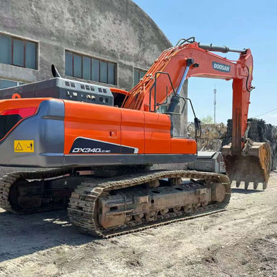 ไฮดรอลิก ครอลเลอร์ ใช้ Excavator Doosan DX340 อุปกรณ์การขุดดินมือสอง