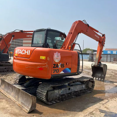ฮิตาชิ ZX70 เครื่องขุดไฮดรอลิกมือสอง เครื่องขุดชนิดครอลเลอร์ 6510 kg