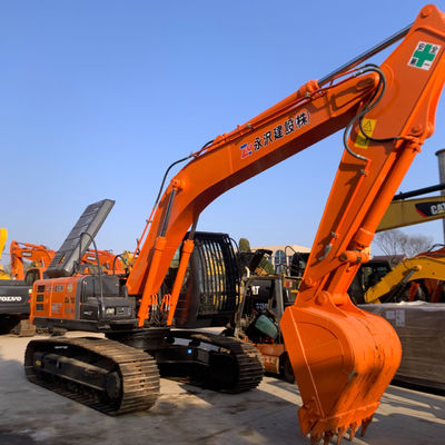 ประหยัดเชื้อเพลิงใช้ HITACHI ZX200 Excavator ใช้อุปกรณ์การเคลื่อนที่ดิน 20300 kg