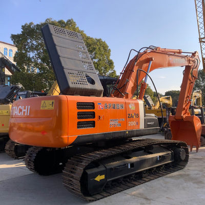 ประหยัดเชื้อเพลิงใช้ HITACHI ZX200 Excavator ใช้อุปกรณ์การเคลื่อนที่ดิน 20300 kg