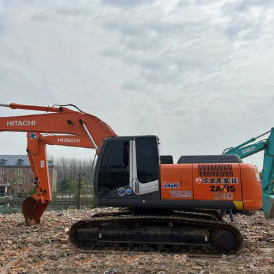มือสองฮิตาชิ ZX240 เครื่องขุดไฮดรอลิก ครอลเลอร์ มือสอง 23.5 ตัน Digger