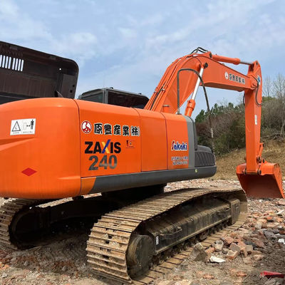 มือสองฮิตาชิ ZX240 เครื่องขุดไฮดรอลิก ครอลเลอร์ มือสอง 23.5 ตัน Digger