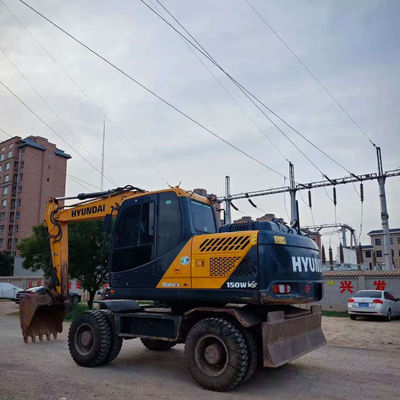 Hyundai 150w-9 อุปกรณ์ขุดดิน Hyundai ที่ใช้สําหรับการก่อสร้างถนน