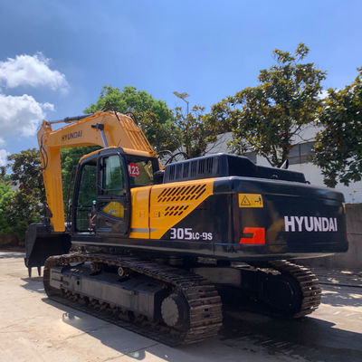 30200kg เครื่องขุด Hyundai มือสอง HYUNDAI 305LC-9S เครื่องขุด Crawler 198KW