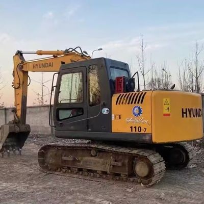 ฮยอนได R110-7 เครื่องขุดครอลเลอร์มือสอง เครื่องขุดมือสอง 11200kg 0.30-0.59m3 ถัง