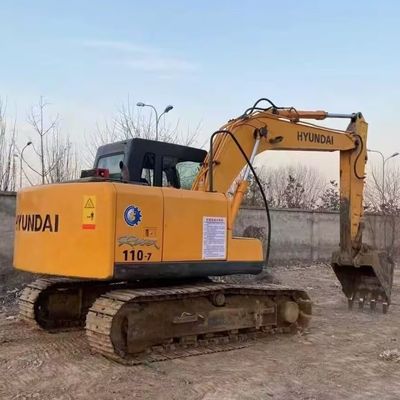 ฮยอนได R110-7 เครื่องขุดครอลเลอร์มือสอง เครื่องขุดมือสอง 11200kg 0.30-0.59m3 ถัง