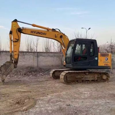 ฮยอนได R110-7 เครื่องขุดครอลเลอร์มือสอง เครื่องขุดมือสอง 11200kg 0.30-0.59m3 ถัง