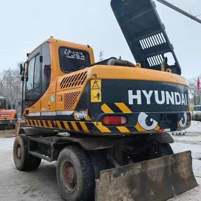 Hyundai 150w เครื่องขุดล้อมือสอง เครื่องขุดดินมือสอง