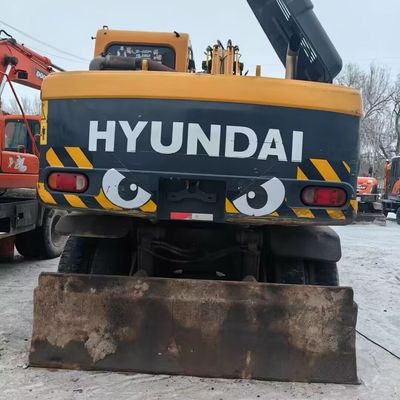 Hyundai 150w เครื่องขุดล้อมือสอง เครื่องขุดดินมือสอง