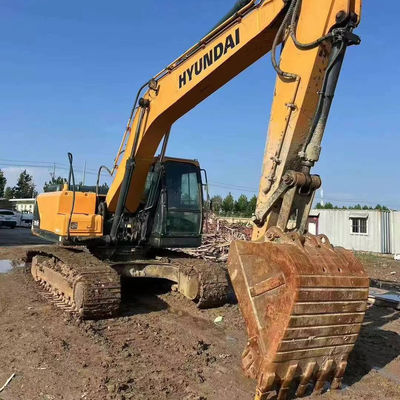 เครื่องขุดไฮดรอลิกมือสอง เครื่องขุด Hyundi 20900kg 125KW เครื่องขุดดินเก่า
