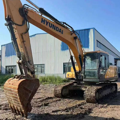 เครื่องขุดไฮดรอลิกมือสอง เครื่องขุด Hyundi 20900kg 125KW เครื่องขุดดินเก่า