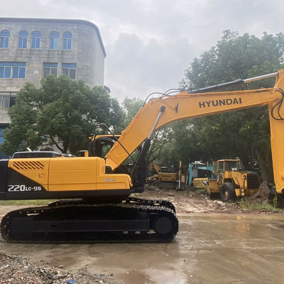 ประเภทล้อ Hyundai Excavator มือสอง Hyundai 220lc-9s เครื่องขุดมือสอง