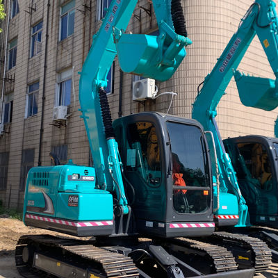 7000 กิโลกรัม เครื่องขุดน้ําใช้ Kobleco Sk75 41kw เครื่องขุดสําหรับการก่อสร้าง