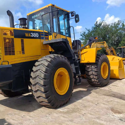 งานหนัก 146kW Komatsu WA380 เครื่องบรรทุกล้อมือสอง 5 ตัน