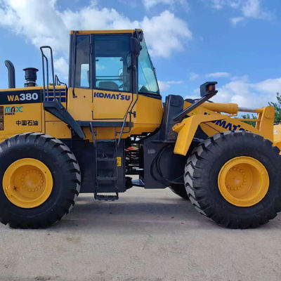 งานหนัก 146kW Komatsu WA380 เครื่องบรรทุกล้อมือสอง 5 ตัน