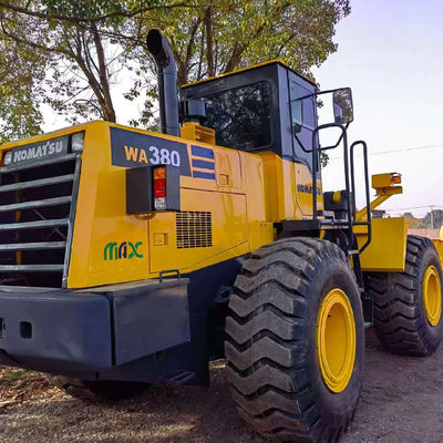 งานหนัก 146kW Komatsu WA380 เครื่องบรรทุกล้อมือสอง 5 ตัน