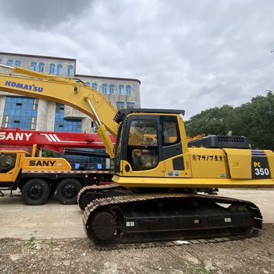 สีเหลือง Komatsu PC350 ใช้ Komatsu Diggers 32300kg สําหรับการก่อสร้างเหมืองแร่