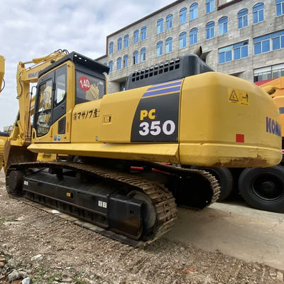 สีเหลือง Komatsu PC350 ใช้ Komatsu Diggers 32300kg สําหรับการก่อสร้างเหมืองแร่