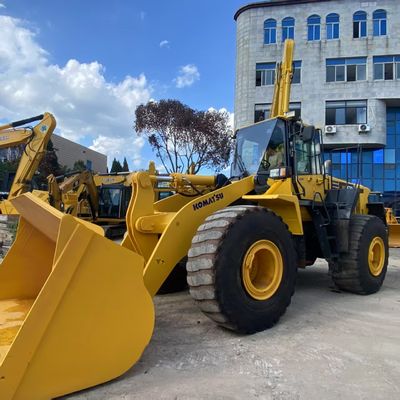 งานก่อสร้างใช้ โคมัตซู WA470 Loader 204kW การเย็นน้ํา Loader มือสอง