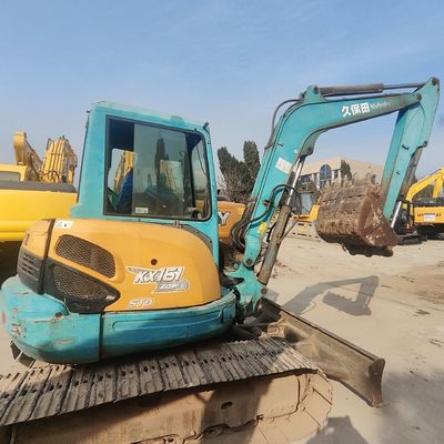 Kubota 161 มินิ Excavator Digger มือสอง 32.7kW อุปกรณ์เคลื่อนที่ดินเก่า