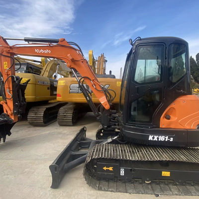 เครื่องขุดก่อสร้างขนาดเล็ก Kubota 161-3 5675 กิโลกรัม สําหรับวิศวกรรมก่อสร้าง