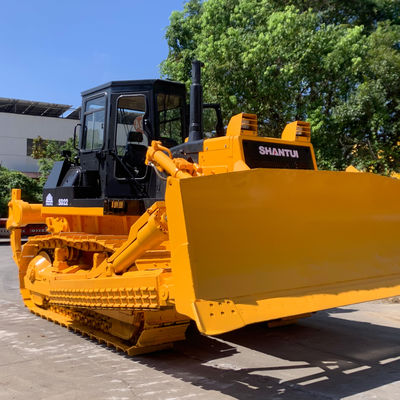 SHANTUI SD22 ใช้ไฮดรอลิก Crawler บูลโดเซอร์ 23400kg สําหรับการก่อสร้าง