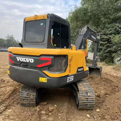 2000 รอบต่อนาที 36.5kw วอลโว EC55D ถังมือสอง อุปกรณ์ก่อสร้าง