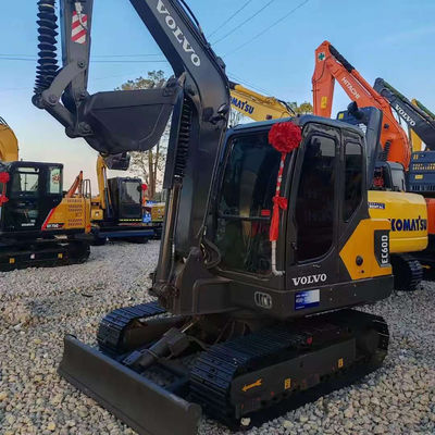 5790กิโลกรัม Volvo Excavator VOLVO EC60 เครื่องขนดิน 0.3 เมตรคิวบิก