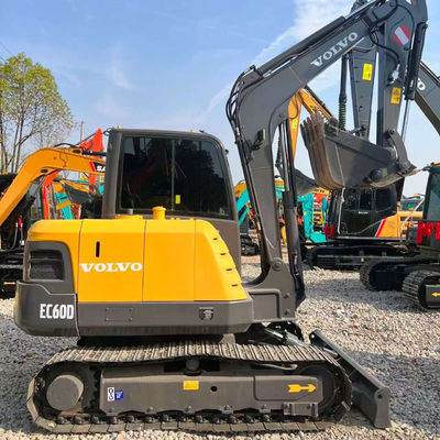 5790กิโลกรัม Volvo Excavator VOLVO EC60 เครื่องขนดิน 0.3 เมตรคิวบิก