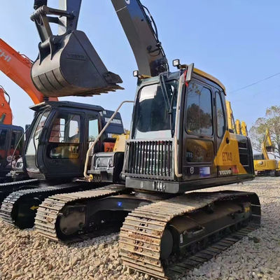 VOLVO EC140 เครื่องขุดไฮดรอลิกมือสอง 77KW เครื่องขุดเก่า Volvo Crawler ประสิทธิภาพสูง