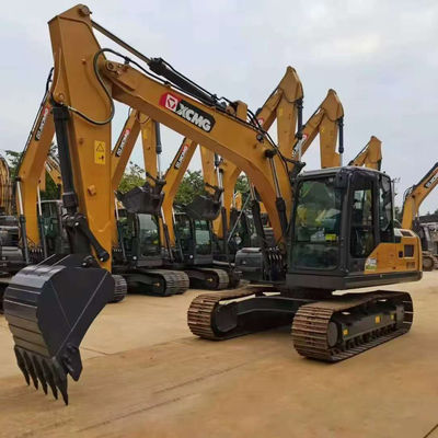 อุปกรณ์ขุดที่ใช้ได้แรง XCMG XE135 อุปกรณ์ขุดแบบไฮดรอลิกครอลเลอร์มือสอง