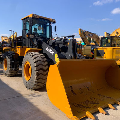 5 ตัน Xcmg ZL50GN เครื่องบรรทุกด้านหน้าที่ใช้ เครื่องจักรกลหนักสําหรับขนส่งอิฐ