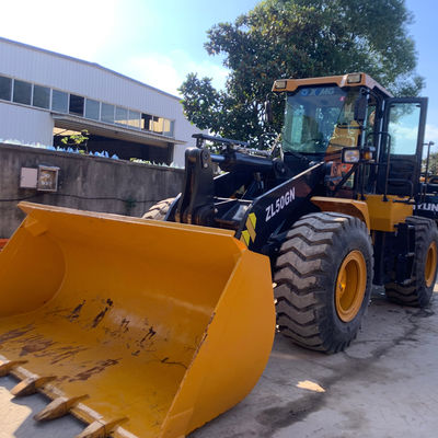 5 ตัน Xcmg ZL50GN เครื่องบรรทุกด้านหน้าที่ใช้ เครื่องจักรกลหนักสําหรับขนส่งอิฐ