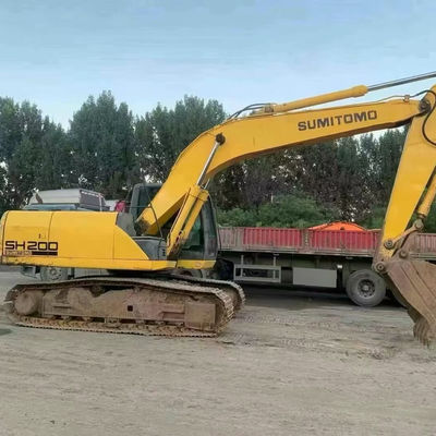 SUMITOMO SH200 เครื่องขุดกระบะมือสอง 103kW อุปกรณ์ขุดใช้จ่ายต่ํา